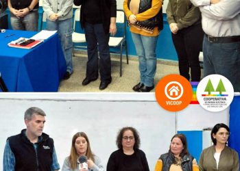 Cooperativa a IPET 263 firmaron convenio para que estudiantes de construcciones aporten ideas para futuro plan de viviendas