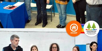 Cooperativa a IPET 263 firmaron convenio para que estudiantes de construcciones aporten ideas para futuro plan de viviendas