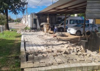 Importantes daños en el Corralón Municipal por los fuertes vientos del sur