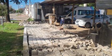 Importantes daños en el Corralón Municipal por los fuertes vientos del sur